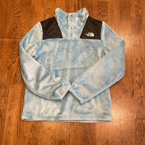 The North Face Button Down Fluff 14/16 Teal EEUC